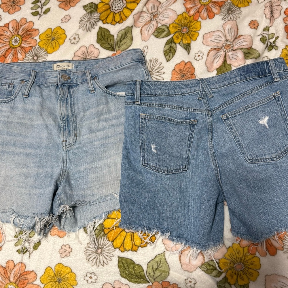 Madewell Frayed Hem Denim Shorts